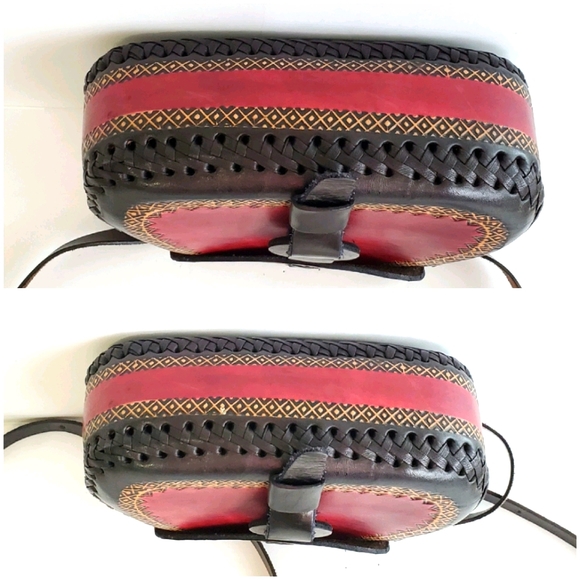 Authentic Aztec Art Real Leather Crossbody - Picture 9 of 16